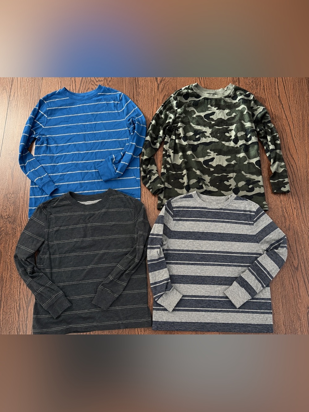 Old Navy & Carter’s Boys Long Sleeve Shirt Bundle Size 7 | 4-Piece Lot